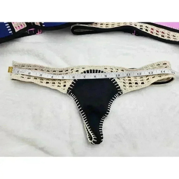 Victoria's Secret Women's S/M/34DD Purple, Blue, and Black Mix n Match Bikini - Picture 7 of 10